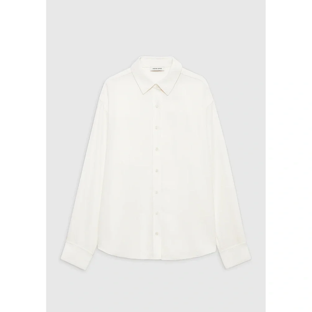 Anine Bing Braxton Shirt in Ivory Color (Medium) - Picture 3 of 10